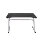 GAMING Γραφείο 120x60cm τ.Carbon Μέταλλο Βαφή Άσπρο 120x60x75cm - Image 11