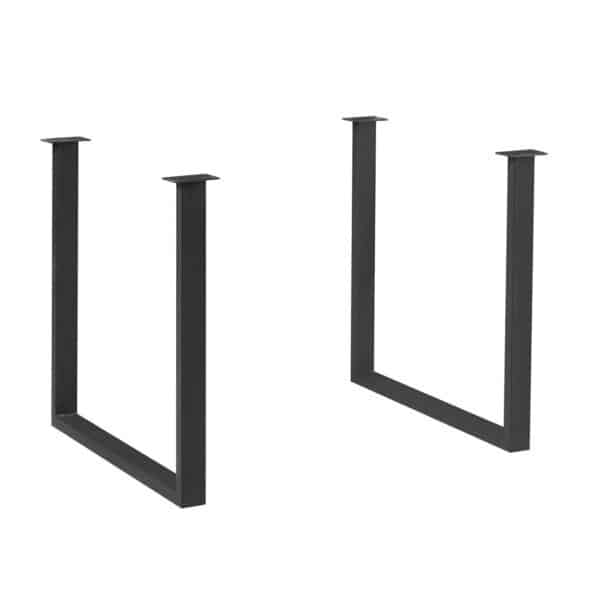 LIZARD Βάση Τραπεζιού Set 2 τεμαχίων 79x6 H.73cm Μέταλλο Μαύρο 79x6 H.73cm - Image 12