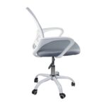 BF2101-SC Πολυθρόνα Γραφείου χωρίς Ανάκλιση  Άσπρο - Mesh Γκρι 56x55x84/94cm - Image 16
