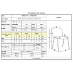 SIGMA Καρέκλα Στοιβαζόμενη Γραφείου Επισκέπτη, Μέταλλο Βαφή Μαύρο, PVC Μαύρο 55x60x79cm / Σωλ.35x16/1mm - Image 9