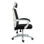 BF2985 Πολυθρόνα Γραφείου Διευθυντή, Άσπρο - Mesh Μαύρο 60x66x111/121cm - Image 15