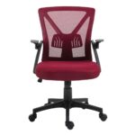 BF2130 Πολυθρόνα Γραφείου Ανακλινόμενα Μπράτσα - Mesh Μπορντώ 61x57x91/101cm - Image 16