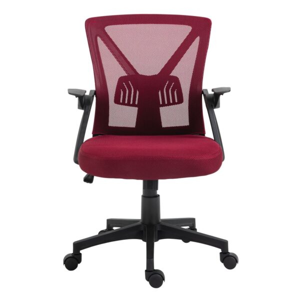 BF2130 Πολυθρόνα Γραφείου Ανακλινόμενα Μπράτσα - Mesh Μπορντώ 61x57x91/101cm - Image 16