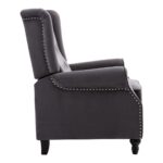 CHESTER Relax Πολυθρόνα Μπερζέρα Σαλονιού, Καθιστικού Ύφασμα Velure Γκρι 78x85x104cm - Image 19