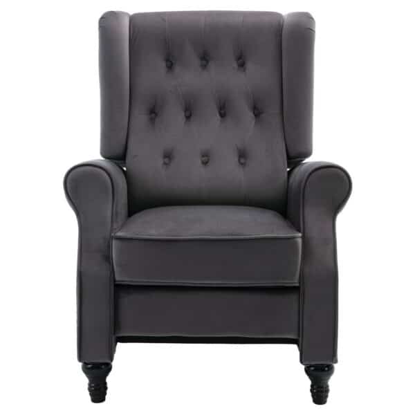 CHESTER Relax Πολυθρόνα Μπερζέρα Σαλονιού, Καθιστικού Ύφασμα Velure Γκρι 78x85x104cm - Image 20