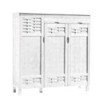 Παπουτσοθήκη - Ντουλάπι 3 Πόρτες με 1 Συρτάρι Απόχρωση Άσπρο 115x38x119cm - Image 8
