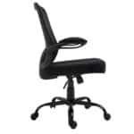 BF2930W Πολυθρόνα Γραφείου Ανακλινόμενα Μπράτσα, Μέταλλο Βάση, Mesh - Ύφασμα Μαύρο 60x62x99/109cm - Image 15