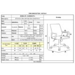 BF2930W Πολυθρόνα Γραφείου Ανακλινόμενα Μπράτσα, Μέταλλο Βάση, Mesh - Ύφασμα Μαύρο 60x62x99/109cm - Image 18
