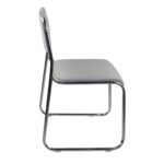 CAMPUS Καρέκλα Επισκέπτη Γραφείου, Στοιβαζόμενη Χρώμιο Μέταλλο, Soft Pu Γκρι 51x49x78cm - Image 15