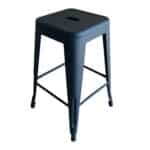 RELIX Σκαμπό Bar H.65cm, Στοιβαζόμενο, Μέταλλο Βαφή Μαύρο Extra Matte 42x42 H.65cm - Image 8