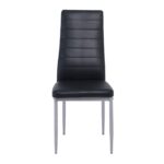 JETTA Καρέκλα Τραπεζαρίας - Κουζίνας, Μέταλλο Βαφή Γκρι, Pvc Μαύρο, Full K/D - Συσκ.6 40x50x95cm - Image 17