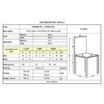 JETTA Καρέκλα Τραπεζαρίας - Κουζίνας, Μέταλλο Βαφή Μαύρο, Pvc Μαύρο, Full K/D - Συσκ.6 40x50x95cm - Image 18