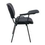 SIGMA Καρέκλα Θρανίο, Μέταλλο Βαφή Μαύρο, PVC Μαύρο 65x70x77cm / Σωλ.35x16/1mm - Image 9