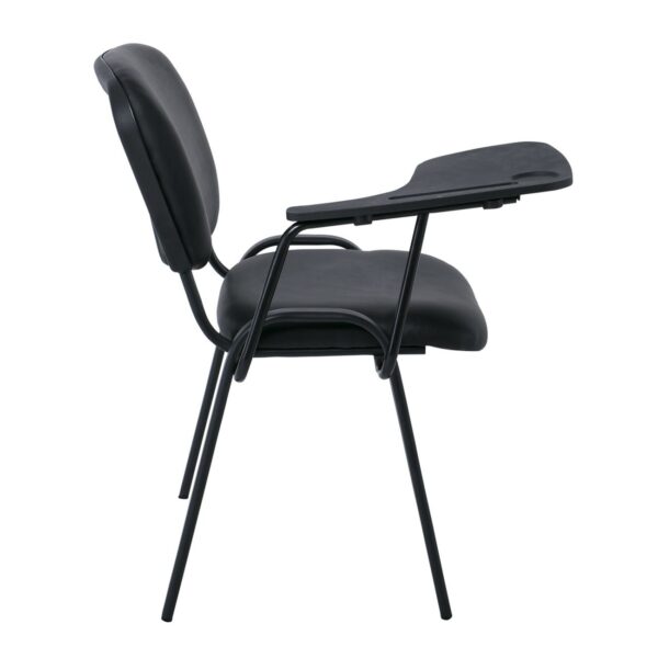 SIGMA Καρέκλα Θρανίο, Μέταλλο Βαφή Μαύρο, PVC Μαύρο 65x70x77cm / Σωλ.35x16/1mm - Image 9