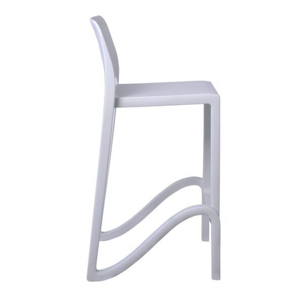 GIANO Σκαμπό BAR με Πλάτη, PP-UV Άσπρο, Στοιβαζόμενο, Ύψος Καθίσματος 75cm 46x47x75/100cm - Image 15