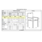 COLLET Πολυθρόνα Γραφείου Επισκέπτη Μέταλλο Μαύρο, Pu Μαύρο 54x60x96cm - Image 9