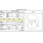 PARIS Πολυθρόνα Bistro Αλουμίνιο Φυσικό, Wicker Άσπρο - Κόκκινο, Στοιβαζόμενη 57x59x84cm - Image 18