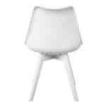 MARTIN Καρέκλα Ξύλο Άσπρο, PP Άσπρο Μονταρισμένη Ταπετσαρία 49x57x82cm - Image 16