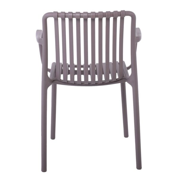 MODA Πολυθρόνα-Pro Στοιβαζόμενη, PP-UV Protection Απόχρωση Mocha 57x58x80cm - Image 16