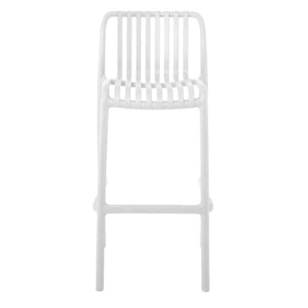 MODA Σκαμπό Bar-Pro Στοιβαζόμενο, PP-UV Protection Απόχρωση Άσπρο 45x49x75/101cm - Image 17