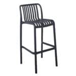 MODA Σκαμπό Bar-Pro Στοιβαζόμενο, PP-UV Protection Απόχρωση Ανθρακί 45x49x75/101cm - Image 14