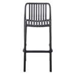 MODA Σκαμπό Bar-Pro Στοιβαζόμενο, PP-UV Protection Απόχρωση Ανθρακί 45x49x75/101cm - Image 17