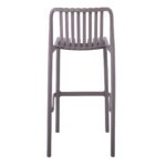 MODA Σκαμπό Bar-Pro Στοιβαζόμενο, PP-UV Protection Απόχρωση Mocha 45x49x75/101cm - Image 16