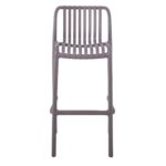 MODA Σκαμπό Bar-Pro Στοιβαζόμενο, PP-UV Protection Απόχρωση Mocha 45x49x75/101cm - Image 17