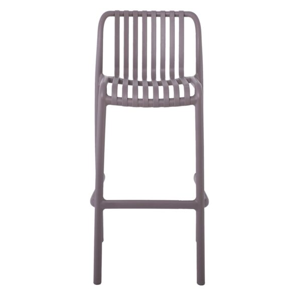 MODA Σκαμπό Bar-Pro Στοιβαζόμενο, PP-UV Protection Απόχρωση Mocha 45x49x75/101cm - Image 17