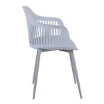 LOUISE Πολυθρόνα Μέταλλο Βαφή Γκρι, PP-UV Γκρι (εκτός συσκευασίας) 59x58x82cm - Image 15