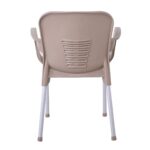 LARA-II Πολυθρόνα Dining Στοιβαζόμενη, ALU Silver, PP Tortora 60x59x81cm - Image 16