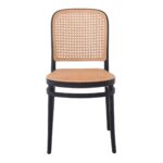 FLORENCE Καρέκλα PP Μαύρο, PP Rattan Μπεζ, Στοιβαζόμενη 41x41x83cm - Image 17