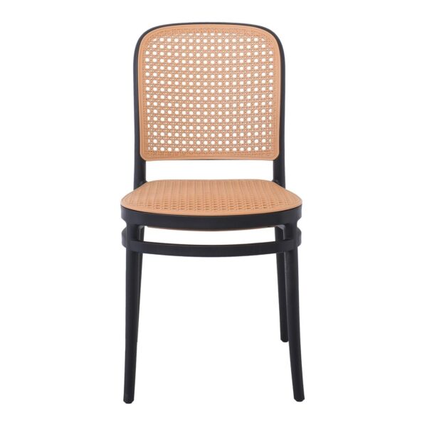 FLORENCE Καρέκλα PP Μαύρο, PP Rattan Μπεζ, Στοιβαζόμενη 41x41x83cm - Image 17