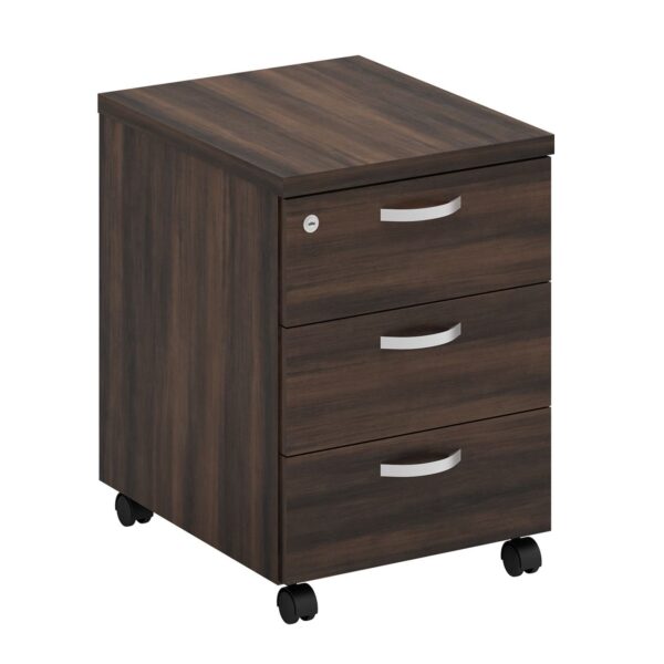 ΣΥΡΤΑΡΙΕΡΑ Τροχήλατη με 3 συρτάρια, Απόχρωση Σκούρο Καρυδί 40x48x56cm - Image 6