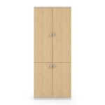 THESIS Ντουλάπα Γραφείου, Δίφυλλο, Απόχρωση Beech -Άσπρο 80x40x200cm - Image 9