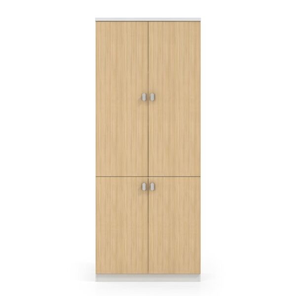 THESIS Ντουλάπα Γραφείου, Δίφυλλο, Απόχρωση Beech -Άσπρο 80x40x200cm - Image 9