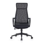 BF2990  Πολυθρόνα Γραφείου Διευθυντή, Mesh Μαύρο, Ύφασμα Μαύρο 73x67x118/128cm - Image 15