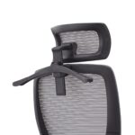 BF3850 Πολυθρόνα Γραφείου Διευθυντή, Mesh Γκρι, Ύφασμα Μαύρο 68x63x110/120cm - Image 18