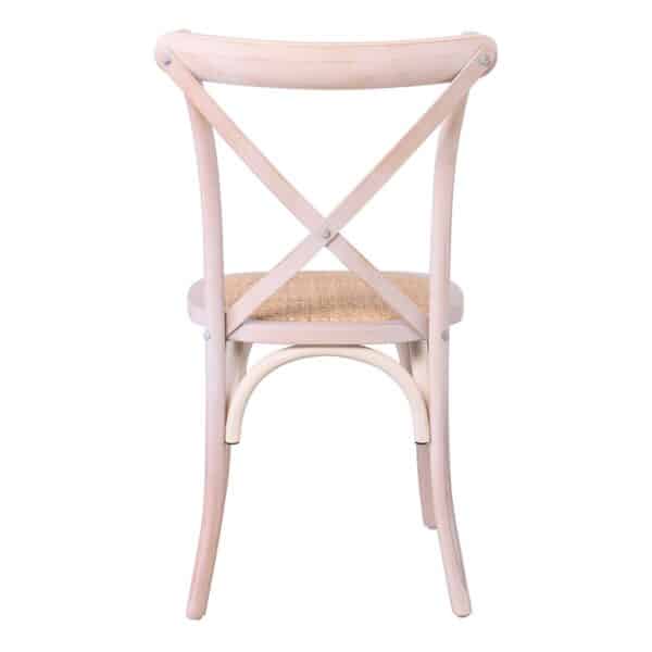 DESTINY Καρέκλα Τραπεζαρίας Οξιά Απόχρωση Decape Άσπρο, Κάθισμα Ψάθα, Στοιβαζόμενη 48x52x89cm - Image 16