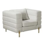 MORRIS Πολυθρόνα Σαλονιού - Καθιστικού, Ύφασμα Teddy Άσπρο 103x84x76cm - Image 10