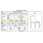 MYRIAM Καρέκλα Τραπεζαρίας, Μέταλλο Βαφή Μαύρο, Ύφασμα Velure Forest Green ( Συσκ.6 ) 50x56x83cm - Image 6