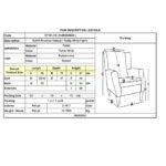 ALMA Πολυθρόνα - Μπερζέρα Σαλονιού - Καθιστικού Φυσικό, Teddy Ύφασμα Άσπρο, K/D 69x76x97cm - Image 9