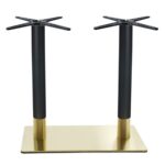 RIVA Βάση Τραπεζιού Μακρόστενη Gold Inox #201 - Black / 21,20 Kg 70x40cm H.72cm - Image 6