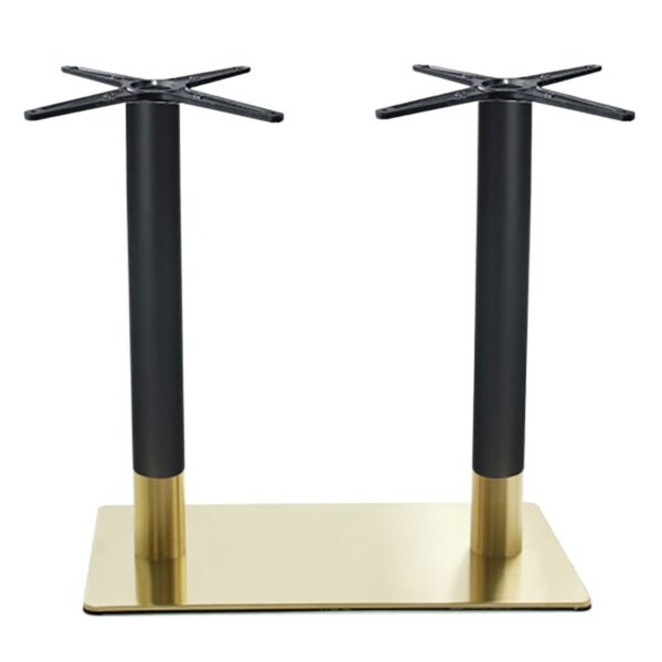 RIVA Βάση Τραπεζιού Μακρόστενη Gold Inox #201 - Black / 21,20 Kg 70x40cm H.72cm - Image 6