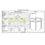 BRIO Πολυθρόνα-Pro Στοιβαζόμενη, Μέταλλο Βαφή Sandy Blue 5415C 57x58x84cm - Image 9