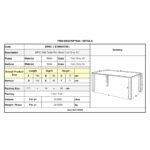 BRIO Slat Τραπέζι-Pro Κήπου - Βεράντας, Μέταλλο Βαφή Cool Grey 4C 160x90x73cm - Image 9