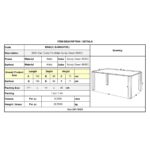 BRIO Slat Τραπέζι-Pro Κήπου - Βεράντας, Μέταλλο Βαφή Sandy Green 5635C 160x90x73cm - Image 9