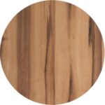 HPL (High Pressure Laminated) Επιφάνεια Τραπεζιού Απόχρωση Rosewood, UV Φ70cm/12mm - Image 8