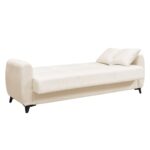 DARIO Καναπές – Κρεβάτι με Αποθηκευτικό Χώρο, 3Θέσιος Ύφασμα Εκρού Sofa:210x80x90 Bed:180x100cm - Image 8