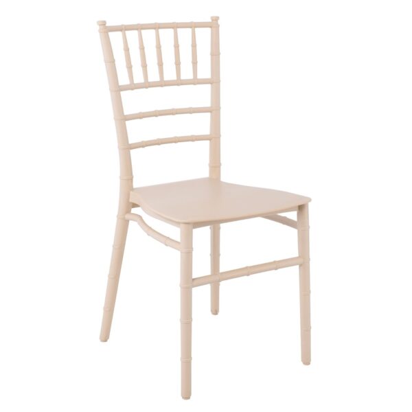 ILONA Καρέκλα-Pro Εστίασης - Catering Στοιβαζόμενη PP Μπεζ 40x47x89cm - Image 8